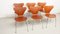 Chaises de Salle à Manger 3107 Série 7 en Teck par Arne Jacobsen pour Fritz Hansen, 1960s, Set de 6 1