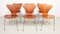 3107 Serie 7 Esszimmerstühle aus Teak von Arne Jacobsen für Fritz Hansen, 1960er, 6er Set 16