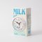 Reloj de cartón de leche Pop Art de Ma Collection, años 90, Imagen 2