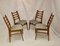 Scandinavian Chairs in Gray Fabric, 1950s to 1960s, Set of 4, Image 14