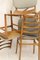 Skandinavische Stühle mit grauem Stoffbezug, 1950er bis 1960er, 4er Set 3