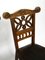 Jugendstil Eichenholz Stühle mit Original Ledersitzen, 1900, 2er Set 6