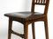 Art Nouveau Decorated Oak Chairs with Original Leather Seats, 1900, Set of 2, Image 9