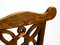 Art Nouveau Decorated Oak Chairs with Original Leather Seats, 1900, Set of 2 15