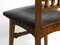 Art Nouveau Decorated Oak Chairs with Original Leather Seats, 1900, Set of 2, Image 11