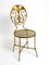 Regency Italian Gold Plated Wrought Iron Chair, 1970s 18