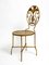 Regency Italian Gold Plated Wrought Iron Chair, 1970s 4