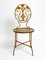 Italienischer Regency Stuhl aus vergoldetem Schmiedeeisen, 1970er 20