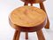 Vintage Pine Stools by Charlotte Perriand for Les Arcs, France, 1960s, Set of 2 2