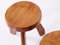 Vintage Pine Stools by Charlotte Perriand for Les Arcs, France, 1960s, Set of 2 5