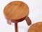 Vintage Pine Stools by Charlotte Perriand for Les Arcs, France, 1960s, Set of 2, Image 5