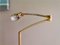 Tall Modernist Golden Height Adjustable Floor Lamp 1970s 9
