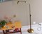 Tall Modernist Golden Height Adjustable Floor Lamp 1970s 2