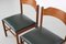 Stühle aus Massivholz mit Dunkelgrünem Kunstlederbezug, 1960er, 3er Set 17