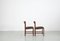 Stühle aus Massivholz mit Dunkelgrünem Kunstlederbezug, 1960er, 3er Set 4