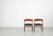 Stühle aus Massivholz mit Dunkelgrünem Kunstlederbezug, 1960er, 3er Set 6