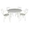 French Garden Table and Chairs by Mathieu Mategot, 1950s, Set of 5 1
