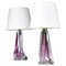 Crystal Table Lamps from Val Saint Lambert, 1960s, Set of 2 1