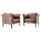 Danish Leather Armchairs from Skalma, 1990s, Set of 2 1