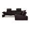 Dark Purple Leather Corner Sofa from Laauser Pegasus 10