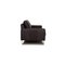 2-Seater Anthracite Leather Sofa from Frommholz Domino 8