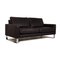 2-Sitzer Sofa aus anthrazitfarbenem Leder von Frommholz Domino 7