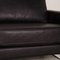 2-Sitzer Sofa aus anthrazitfarbenem Leder von Frommholz Domino 3