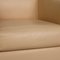 Cream Beige Leather Armchair from Wittmann Aura 3