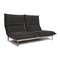 2-Seater Gray Nova Fabric Sofabed Rolf Benz 3