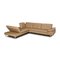 Beige Leather Loop Corner Sofa from Willi Schillig 3