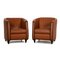 Brown Leather Armchairs from de Sede, Set of 2 1
