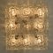 Große quadratische Deckenlampe aus Glas von JT Kalmar für Kalmar, Österreich, 1960er 14