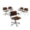 Chaises de Bureau Vintage de Vague, 1960s, Set de 5 1