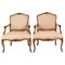Louis XV Armchairs from Poussiee, Set of 2 1