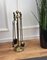 Vintage Italian Brass Fireplace Tools, Set of 4 3