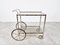 Chromed Faux Bamboo Bar Cart, Italy, 1970s, Image 4