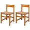 Spanish Rattan & Wood Chairs, 1950s, Set of 2, Image 10