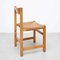 Chaises en Rotin et Bois, Espagne, 1950s, Set de 2 3