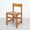 Chaises en Rotin et Bois, Espagne, 1950s, Set de 2 4