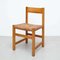 Spanische Stühle aus Rattan & Holz, 1950er, 2er Set 4