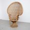 Large Mid-Century Rattan Armchair by Emmanuelle Wicker, Image 11