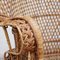 Large Mid-Century Rattan Armchair by Emmanuelle Wicker 13