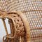 Large Mid-Century Rattan Armchair by Emmanuelle Wicker, Image 13