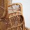 Large Mid-Century Rattan Armchair by Emmanuelle Wicker 3