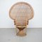 Großer Mid-Century Rattan Armlehnstuhl von Emmanuelle Wicker 12