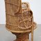 Large Mid-Century Rattan Armchair by Emmanuelle Wicker 4