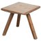 20th Century Rustic French Stool in Wood, Image 1