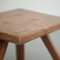 20th Century Rustic French Stool in Wood, Image 13