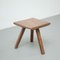 20th Century Rustic French Stool in Wood, Image 10