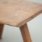 20th Century Rustic French Stool in Wood, Image 4